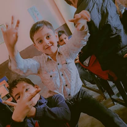English-medium students at Star International School near Karoda